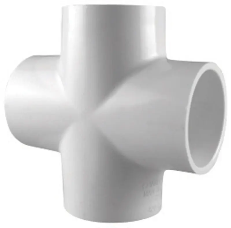 Schedule 40 1 In. Slip X 1 In. D Slip Pvc Cross 1 Pk