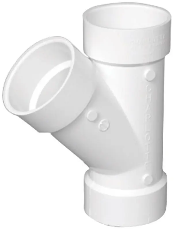 Schedule 40 2 In. Hub X 2 In. D Hub Pvc Wye 1 Pk