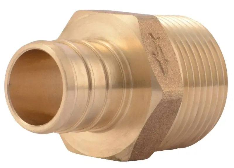 Pipe Adapter, Lead Free, 3/4 Brass Barb X 3/4 In. Mpt