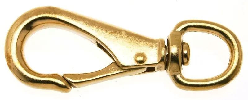 Bronze Swivel Round Eye Quick Snap, 11/16 In.