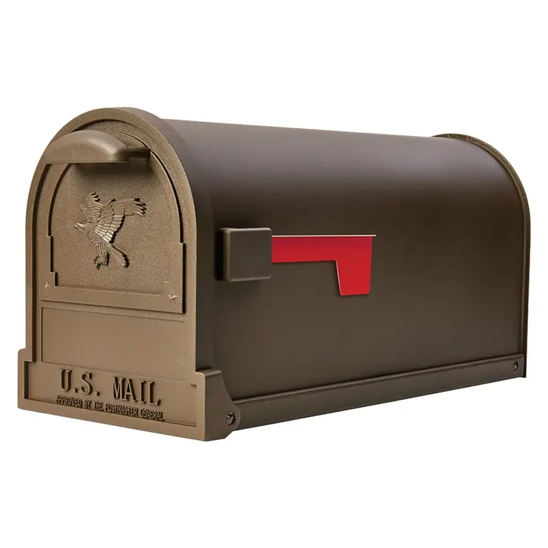 Arlington Post-mount Mailbox, Large, Galvanized Steel
