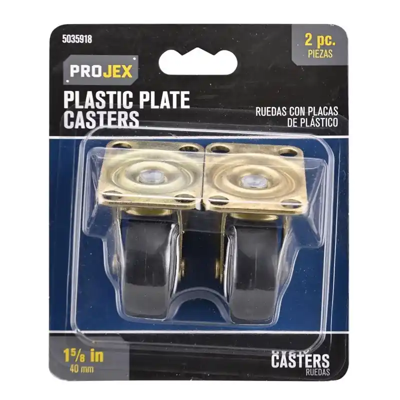Projex 1-5/8 In. D Plastic Caster 50 Lb 2 Pk