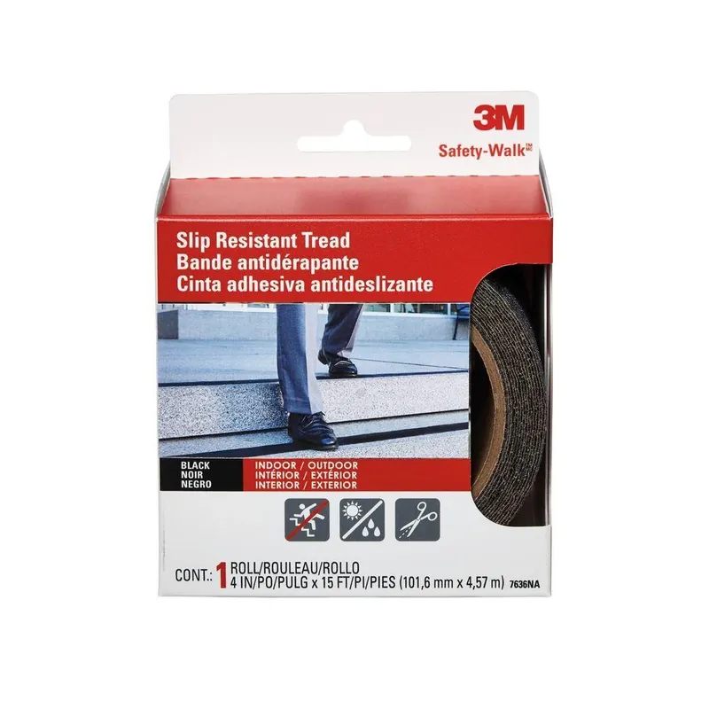 Safety-walk Black Anti-slip Tape 4 In. W X 15 Ft. L 1 Pk