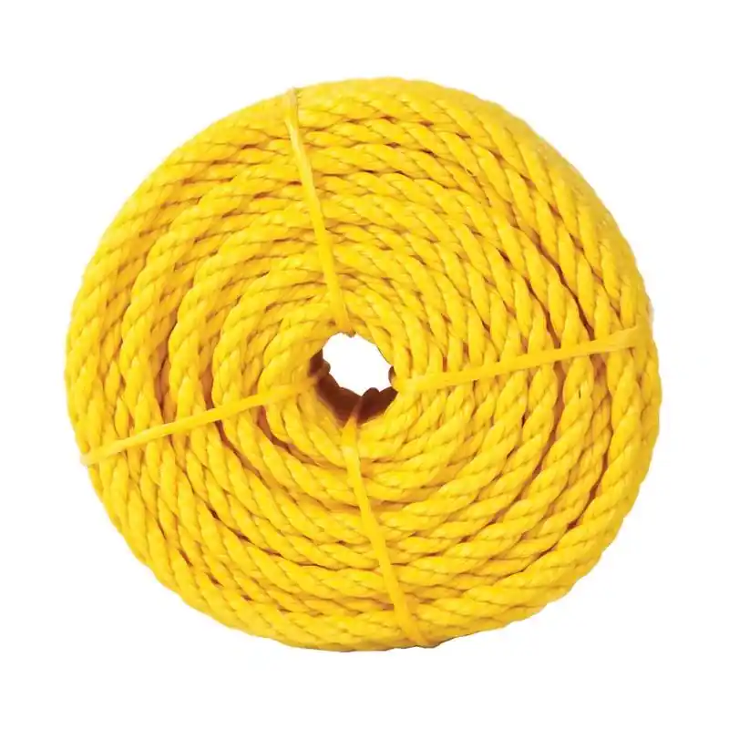 1/2 Inch Diameter X 100 Feet Long Yellow Twisted Polypropylene Rope