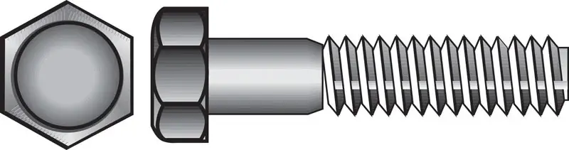 7/16 In. D X 3-1/2 In. L Zinc Plated Steel Hex Bolt 25 Pk