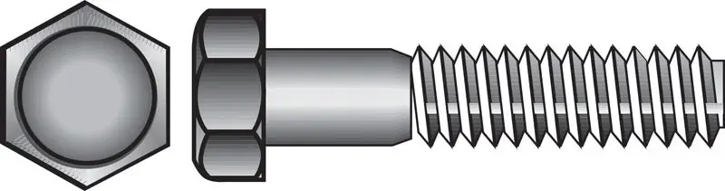 1/2 In. D X 1-1/4 In. L Zinc Plated Steel Hex Bolt 50 Pk