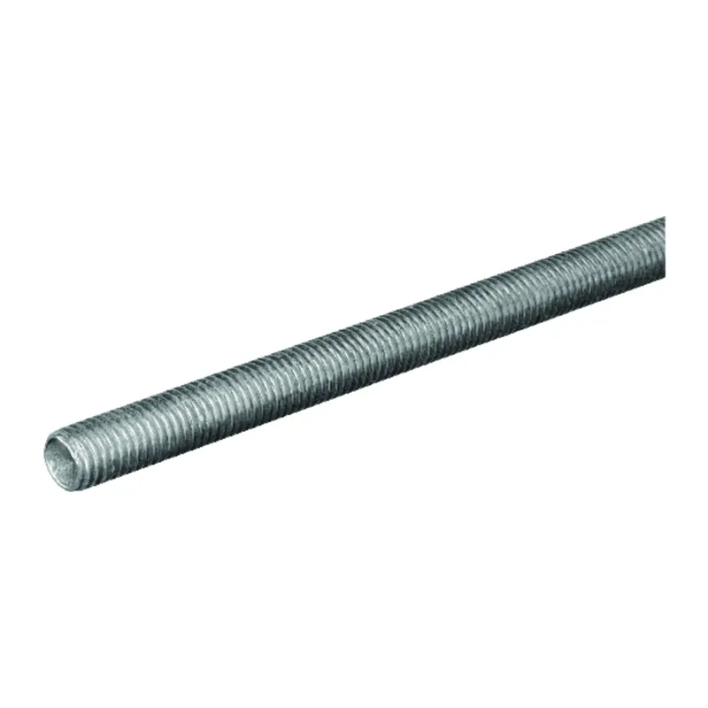 Threaded Steel Rod, Zinc Plated, 16 Tpi, 3/8 X 24 In.