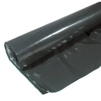 6ch20-b 20‘ X 25‘ 6 Mil Black Plastic Sheeting For Construction And Landscaping