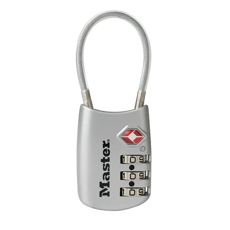 1-9/16 In. H X 1-3/16 In. W Steel 3-dial Combination Luggage Lock