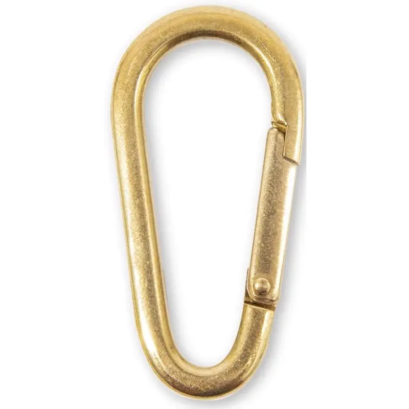 Sanitas Brass Assorted Black/gold Clip/hook Carabiner - 5 X 2.85 X 0.35 In.