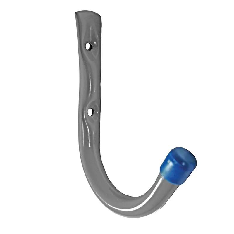 4 In. L Powder Coated Gray Steel Handy Hanger Holder 25 Lb. Cap. 2 Pk