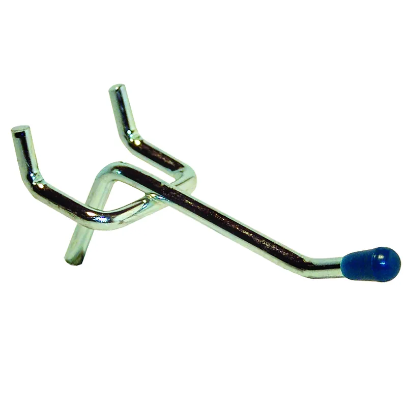 Zinc Plated Silver Steel 2 In. Peg Hooks 4 Pk