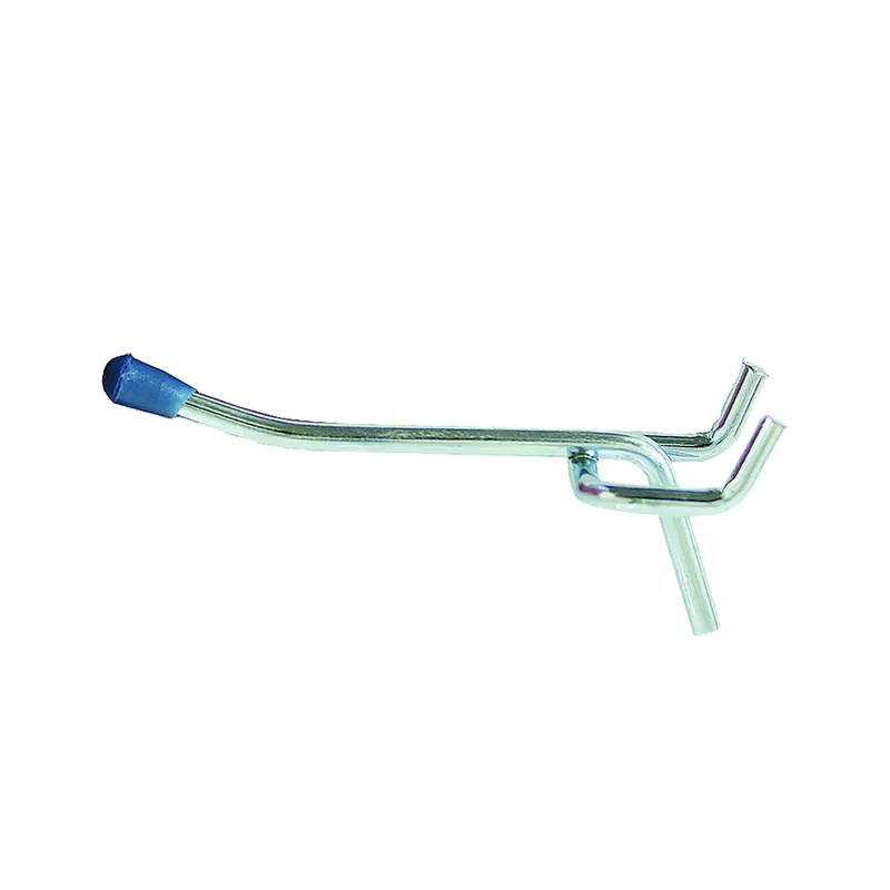 Zinc Plated Silver Steel 4 In. Peg Hooks 3 Pk