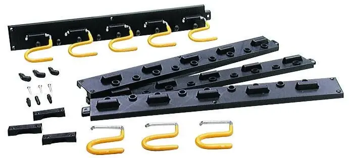 64 In. L Black Plastic Smart Storage Rack Rack 50 Lb. Cap. 1 Pk