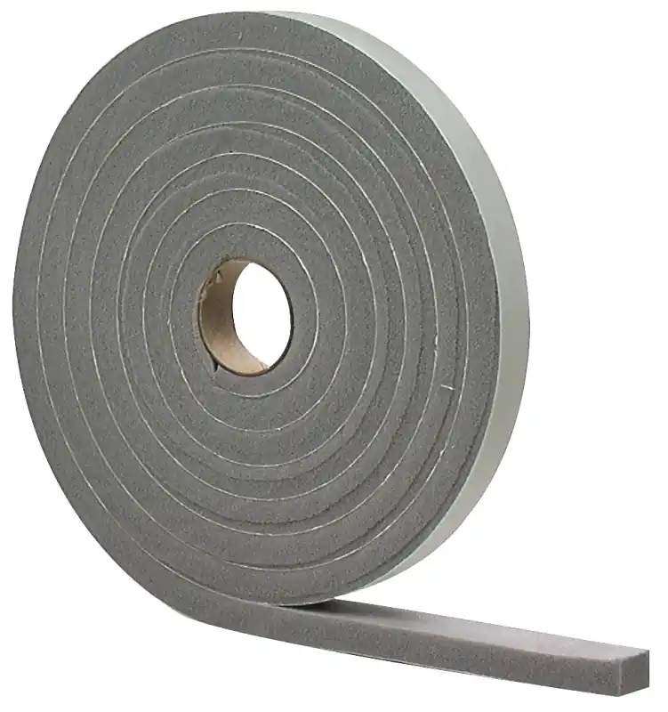 Foam Tape, High-density, Gray, 1/4 X 1/2-in. X 17-ft.
