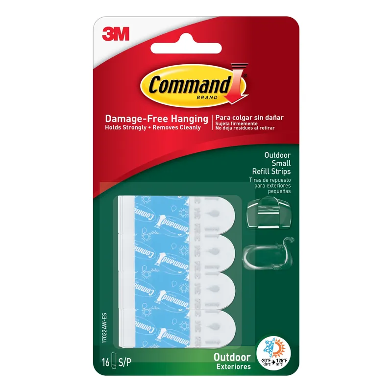 Command Small Foam Refill Strips 1.813 In. L 16 Pk