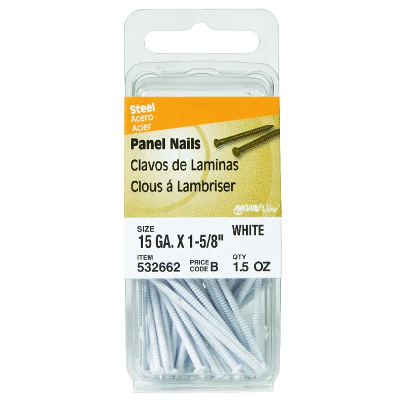 1-5/8 In. Panel Steel Nail Flat Head