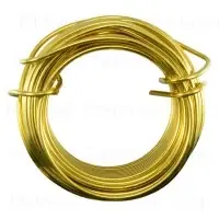 16 Gauge X 25 Feet Brass Coiled Wire For Versatile Applications