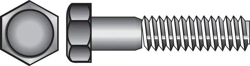 7/16 In. D X 1-1/2 In. L Zinc Plated Steel Hex Bolt 50 Pk