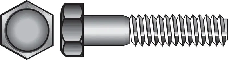7/16 In. D X 3 In. L Zinc Plated Steel Hex Bolt 50 Pk