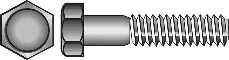 1/2 In. D X 6-1/2 In. L Zinc Plated Steel Hex Bolt 25 Pk