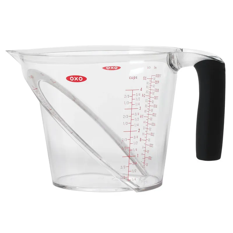 Good Grips Measuring Cup, Angled, Plastic, 4-cups