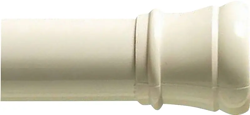 Tension Rod, Adjustable, White, 40 To 60-in.