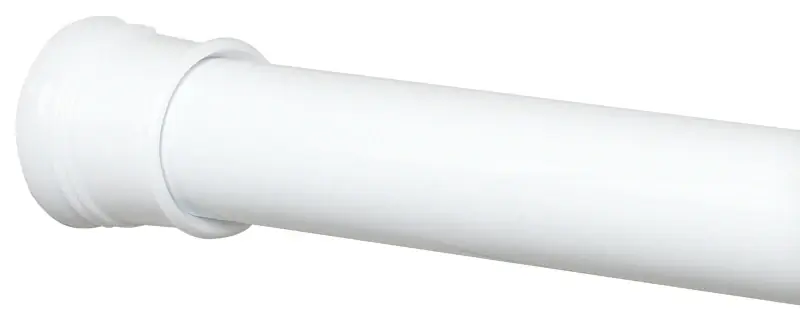 Tension Rod, Adjustable, White, 24 To 40-in.
