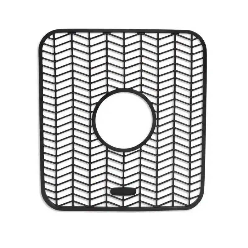11.5 In L X 12.5 In W Black Silicone Sink Mat