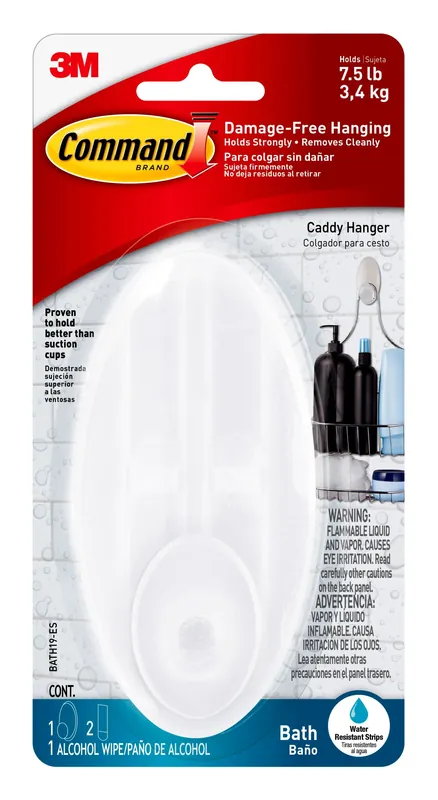 Command Large Plastic Caddy Hanger 5 In. L 1 Pk