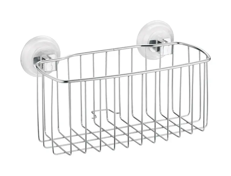 Power Lock Silver Stainless Steel Shower Basket 3-5/16 In. H X 9-3/16 In. W X 5-5/16 In. L