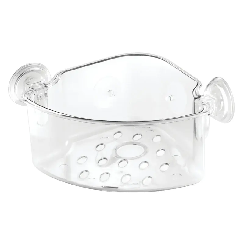 Power Lock Clear Plastic Shower Basket 7-13/16" H X 11" W X 5" L