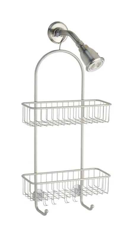 Classico 2 Satin Silver Shower Caddy 26 In. H X 12 In. L