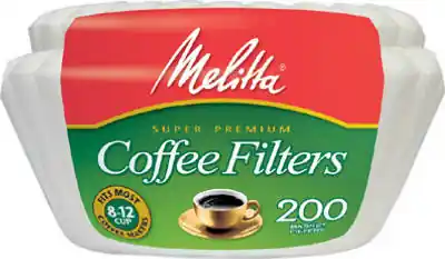 8-12 Cups White Basket Coffee Filter 200 Pk
