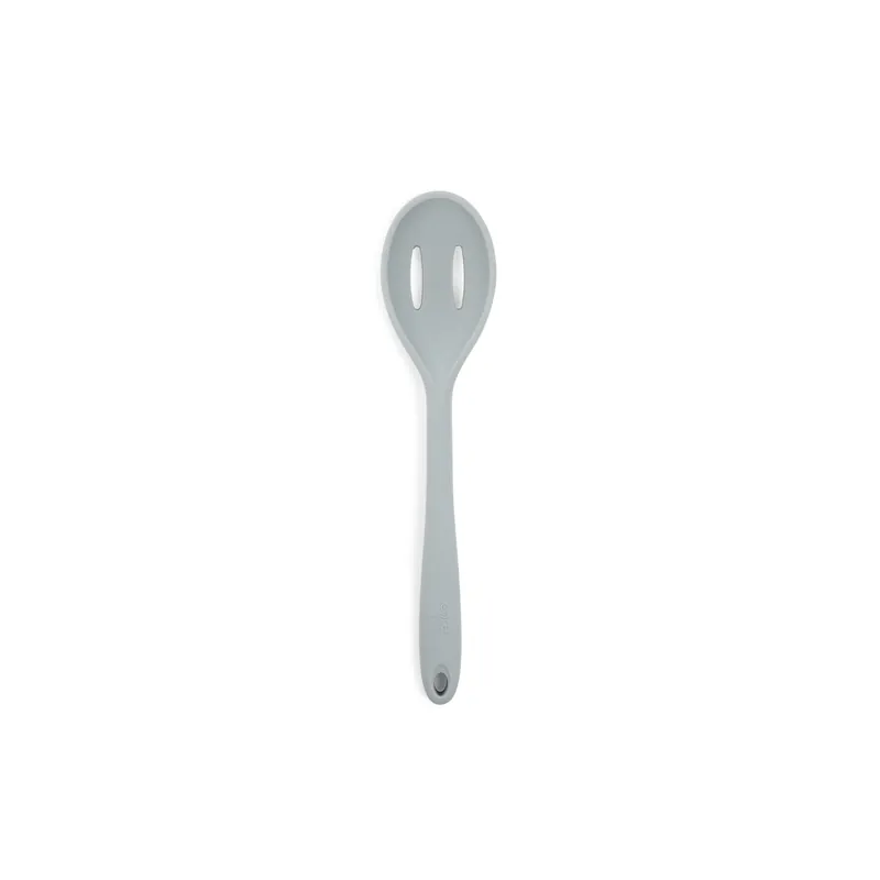 Gray Silicone Slotted Serving Spoon 10.83 In. Long, 2.36 In. Wide