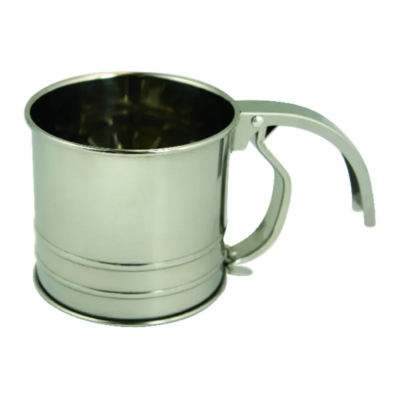 Silver Stainless Steel Flour Sifter 1 Cup Model 4652