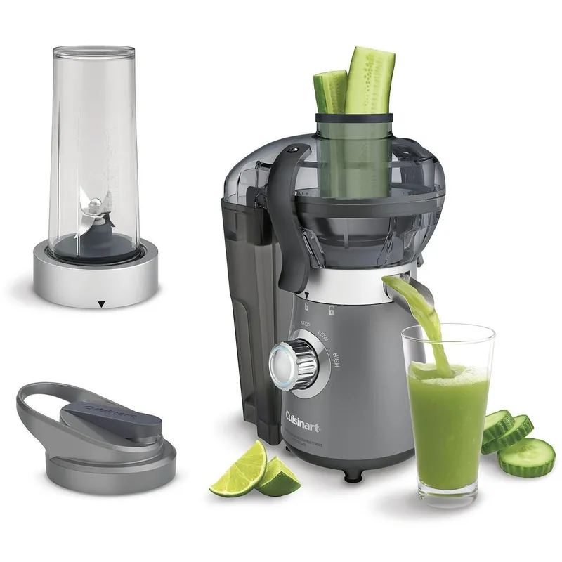 Gray Plastic 16 Oz Juice Extractor Model Bjc-550 With 450 Watts Power