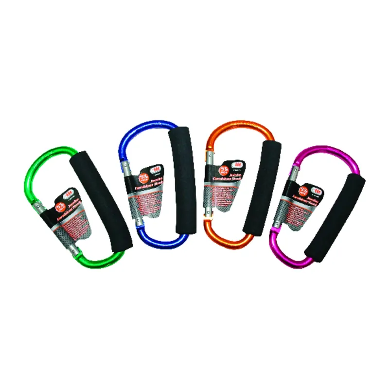 Jumbo D Shaped Carabiner Hook Aluminum 1 Pk