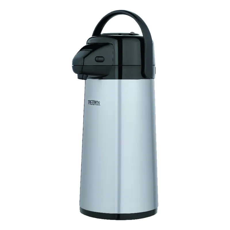 Pump Carafe, Swivel Base, Metallic Finish, 2-qts.