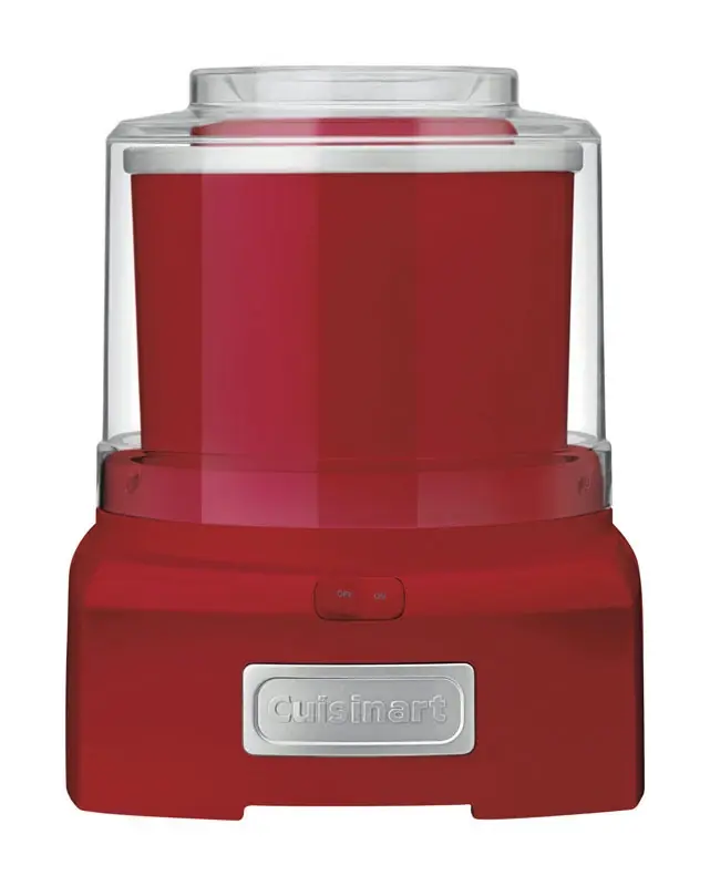 Red 1.5 Quart Ice Cream, Frozen Yogurt & Sorbet Maker