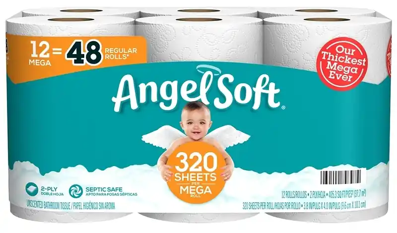 Toilet Paper 12 Rolls 320 Sheet 405.33 Sq Ft
