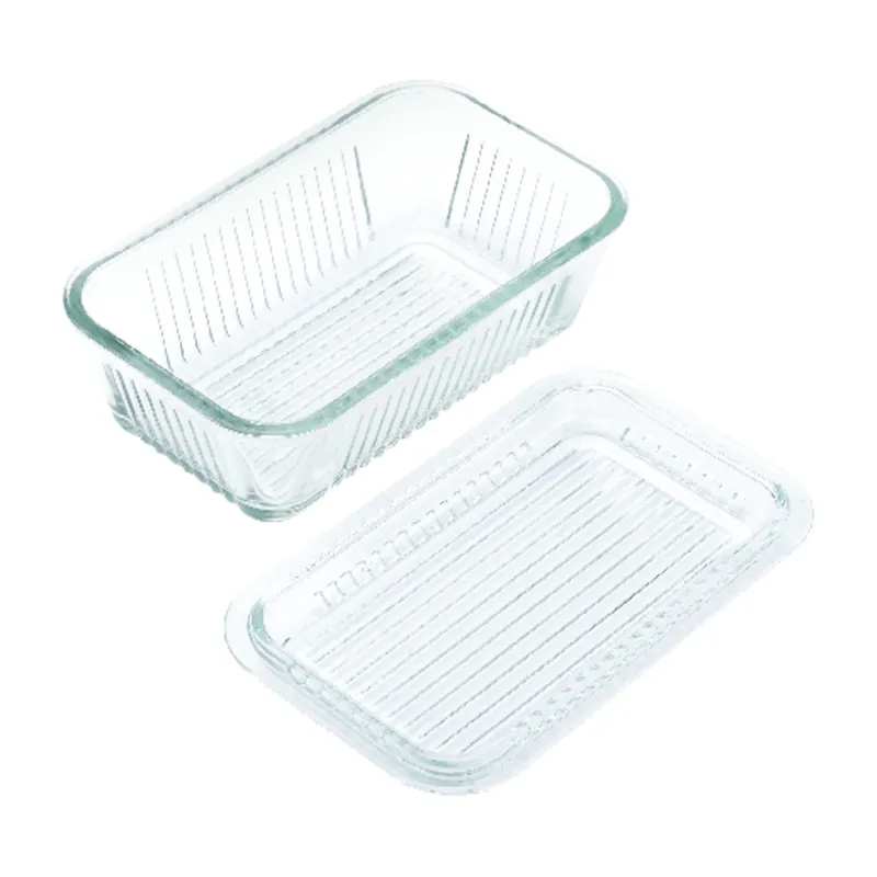 Clear Glass Multi Function Butter Dish 1 Pk