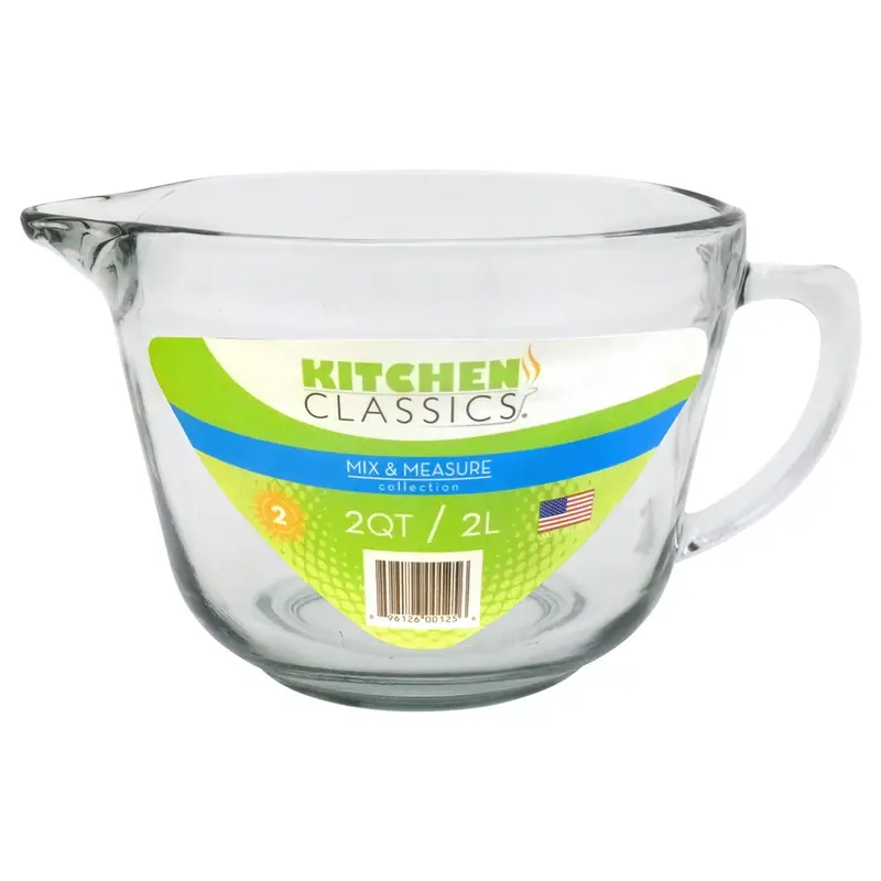 Batter Bowl, Tempered Glass, 2-qt.