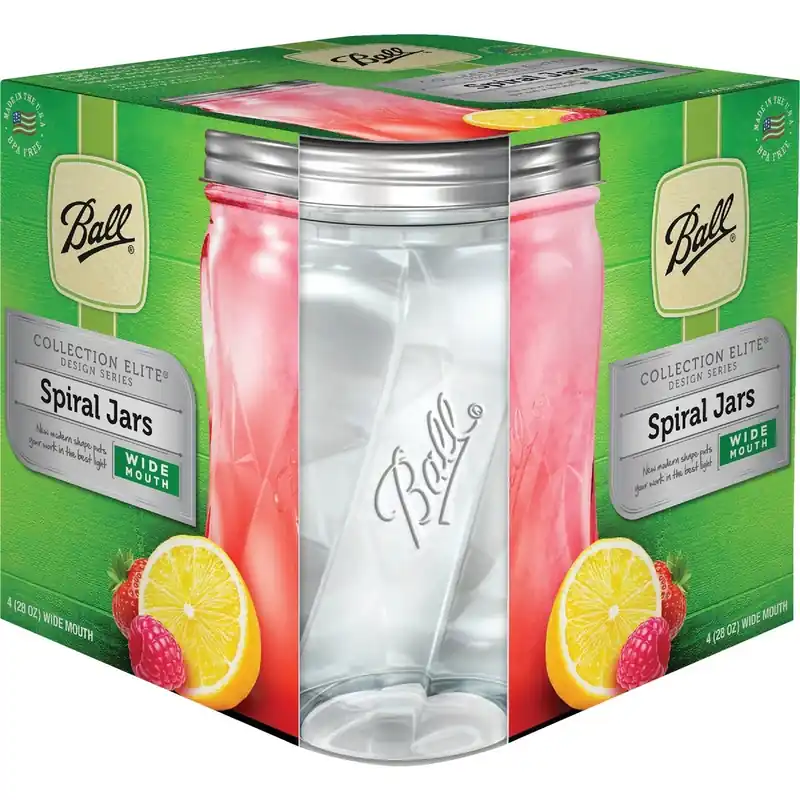 Collection Elite Wide Mouth Canning Jar 28 Oz 4 Pk