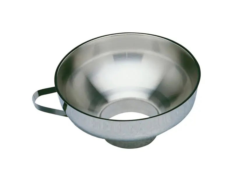 4 Oz. Stainless Steel Wide Mouth Funnel With Handle - Model 248