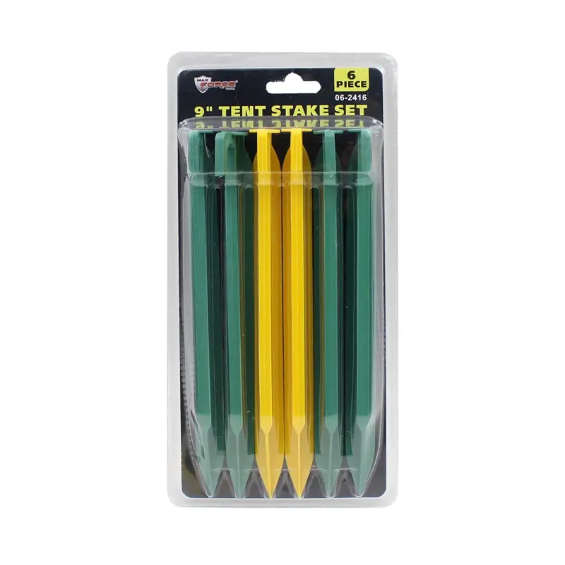 Outdoors And Camping Tent Stake Set Plastic 6 Pk