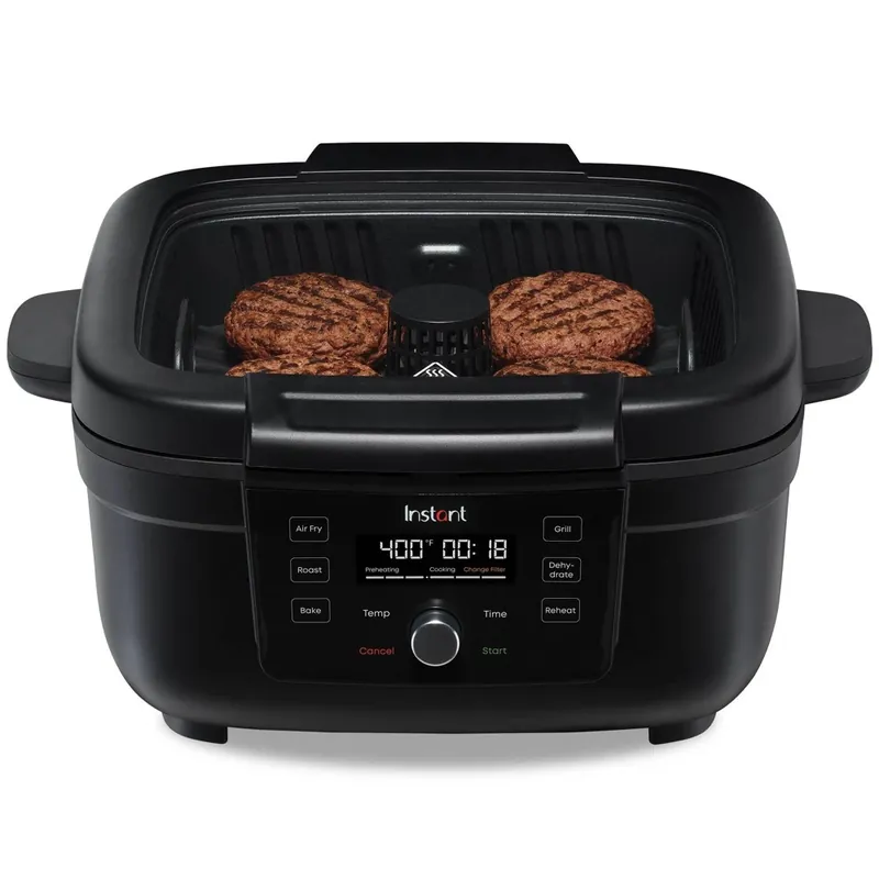 Electric Grill 4 Quart Capacity With Nonstick Surface And Odorerase Technology