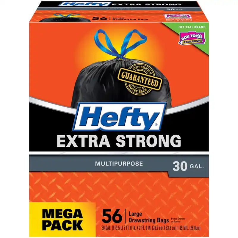 Cinchsak 30 Gal No Scent Trash Bags Drawstring 56 Pk