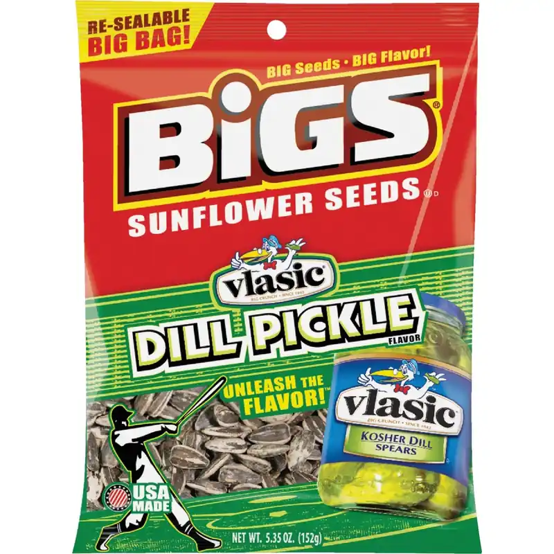 Dill Pickle Sunflower Seeds 5.35 Oz Pegged