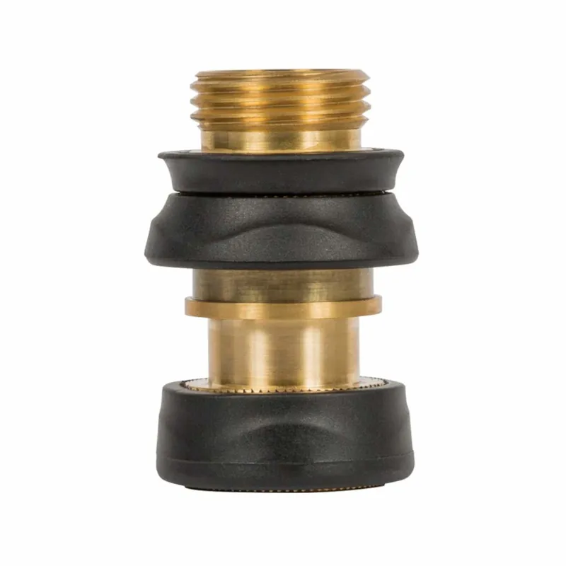 Heavy Duty Brass Threaded Female/male Quick Connector Set With Shut Off